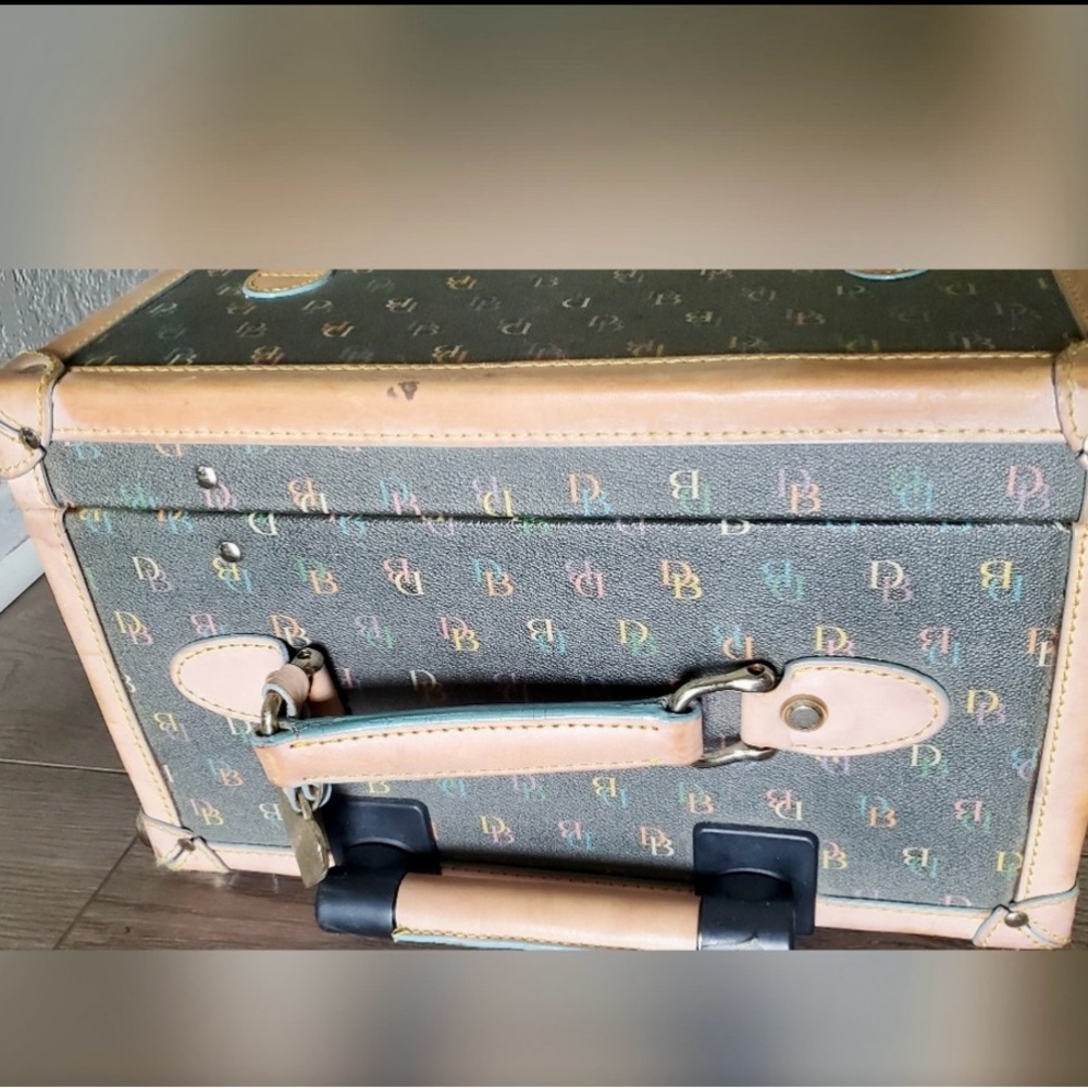 Dooney & Bourke Vintage Style Suitcase - Brown and Tan - Picture 2 of 15
